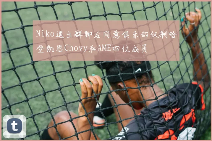 Niko退出群聊后同意俱乐部仅剩哈登凯恩Chovy和AME四位成员
